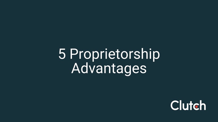 5 Proprietorship Advantages