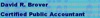 David R Brover, CPA Logo