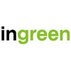 in GREEN. OGRODY Logo