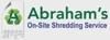 Abraham's On-Site Shredding Service Logo
