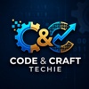 code and craft techie Logo