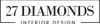 27 Diamonds Interior Design Logo