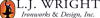 LJ Wright Ironworks & Design, LLC. Logo