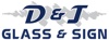 D and J Glass and Sign Logo