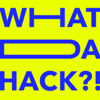 Whatdahack?! 👨‍💻🦾 🧠⌚🚀💸🏆 Logo
