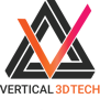Vertical 3D Tech Logo
