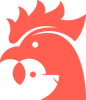 Dog and Rooster Logo