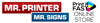 Mr. Printer and Mr. Signs Logo