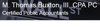 Buxton M Thomas CPA Logo