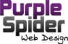 Purple Spider Web Design Logo