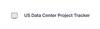US Data Center Project Tracker Logo
