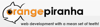 Orange piranha Logo