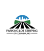 Parking Lot Striping of Columbia Logo