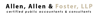 Allen, Allen & Foster, LLP Logo