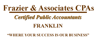 FRAZIER & ASSOCIATES CPAS Logo