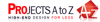 Projects A to Z Restaurant Design Logo