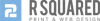 R Squared Graphic Design & Advertising Logo