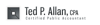 TED P ALLAN, CPA Logo