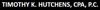 Timothy K. Hutchens, CPA Logo