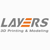 Layers 3d Printing Logotype