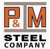 P & M Steel Company Logotype