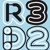 R3D2 Social Media Logotype