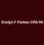 Evelyn F Parkes CPA PA Logotype