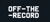 Off-The-Record Logotype