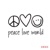 Peace Love World Logotype