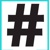 #Hashtag Digital Media Marketing Agency Logotype