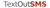 Text Out SMS Logotype