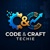 code and craft techie Logotype