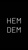 Hemdem Interior Logotype