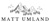 Matt Umland | Nashville Wedding Photographer Logotype