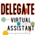 Delegate Virtual Assistant Agency Logotype