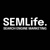 SEMLife. Search Engine Marketing Logotype