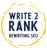 Write 2 Rank Logotype