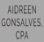Aidreen Gonsalves, CPA Logotype