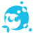 Fish Blowing Bubbles Logotype