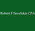 Robert F Savolskis CPA Logotype