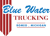 Blue Water Trucking Logotype