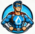 Water Damage Clean Up Hero Logotype