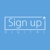 Sign Up Digital Marketing Agency Logotype