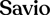 Savio.Agency Logotype