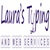 Laura's Typing and Web Services Logotype