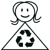 Green Girl Recycling Logotype