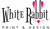 WHITE RABBIT PRINT & DESIGN Logotype