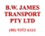 B.W. James Transport Logotype