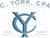 C York CPA Logotype