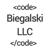 Biegalski LLC Logotype